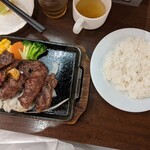 Ikinari Steak Ouji Ten - ミスジステーキとライス