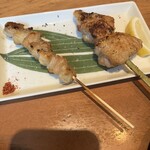 Yakitori Wine Sakaba TORI−BUDOU Fukuokashichuoku Watanabedori Ten - ぼんじり＠180円と手羽＠350円