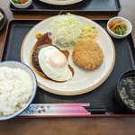 Restaurant Katsumi - ハンバーグ＋クリームコロッケ　1,150円