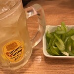 Tsukiji Gindako Highball Sakaba Shinjuku Kotakibashi Dori Ten - メガ角ハイボールとセロリ