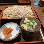 真御前そば 葉実皮 - もりそば、漬物