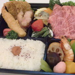 Loin Sannomiya Ten - 【デリバリー】黒毛和牛ロース肉のフラワーロード弁当　2500円