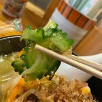 Okinawa Cuisine to Soki Soba Taiyo Shokudo - ゴーヤの苦味がいいです