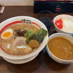 哲麺 縁 - 哲麺ラーメン　味噌　¥780   ライス  ¥200