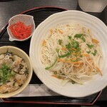 麺ソーレ きよ - ソーメンチャンプルーとジューシー