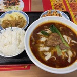 Keiseidai Korean cold noodles - 刀削麺ランチ1000円