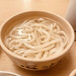 釜揚げうどん 一心 - 釜揚げうどん 太麺