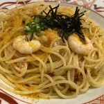 Goemon Nagoya Yunimoru Ten - 紅ズワイガニと海老と本からすみのアーリオオーリオペペロンチーノ