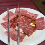 Sumibi Yakiniku Gissha Tei - 特上和牛カルビハラミ　1300円