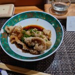 Meirinkan - 鶏皮ポン酢です！美味しい!