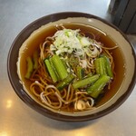 JR Nagano Eki Shinkansen Home Soba Ten - 野沢菜わさび風味そば