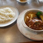 カフェレストラン 楓 - ハンバーグステーキカレークリームソース2023.09.15