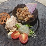 BARA dining -IBARAKI sense- - 筑波鶏、？？豚、鱸、蓮根