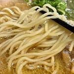 明神そば - 食べ始めは少し硬め茹でてモクッとした歯切れ