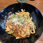 wine&kitchen yamazaki - 黒のミートソースパスタ