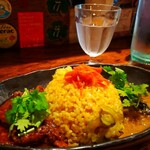 CURRY JOPLIN - 2種合いがけ 1300円、ご飯大盛り無料になります