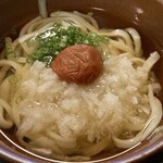 備中手打ちうどん　おおにし - 梅おろし～紀州梅使用