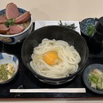 Sanuki Udon Fukuume - 選べるうどん+ミニ鴨ネギ丼1100円