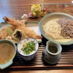 手打うどん まるいち - 料理写真:天ざる二色盛り　1,320円(税込)