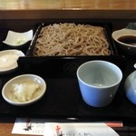 Hyakusho Soba Yamato - （2013年10月撮影）”信濃１号”せいろ。やはり露光不足（スミマセン）