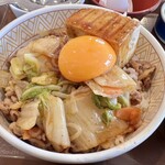 すき家 - 月見すきやき牛丼