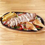 Charcoal-grilled pork Steak