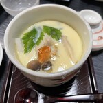 Yanagi Zushi - 茶碗蒸しに立派な海老が入っていました。