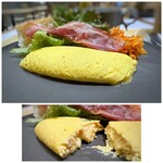 Apetito Cafe Metro Ten - ＊オムレツの中には「チーズ」が入っているので、卵＋チーズの味わいが美味しくて。