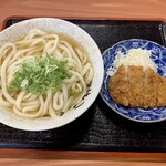 Udon Shokudo Asahi - ◆ かけうどん(大) ¥420-
                      ◆ 三元豚のとんかつ ¥200-