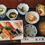 鮨処 浜乃家 - 料理写真:にぎり寿司ランチ　1,210円