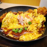 Katsuya Nagoya Shibata Hondori Ten - 天津飯チキンカツ定食869円