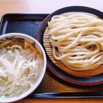 Kyubeeya Nagareyama Heiwadai Ten - ねぎ塩肉つけ汁うどん並 748円