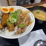 松屋 - 今回オーダーの魯肉コンボ牛めし