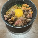 Kando no Niku to Kome Kasugai Ten - 特製ニクコメ丼+ステーキ