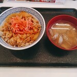 吉野家 - 豚丼（アタマの大盛り）+あさり汁