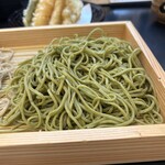 Soba Cho - 二色ざるセット　抹茶そば