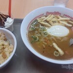 Sugakiya Chita Itoyokado Ten - 五目ご飯とソフトクリームのセット¥310