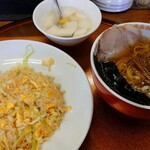 Kinka Ro Nakazawa Ten - 半チャンセット(野菜チャーハン、醤油ラーメン) 980円