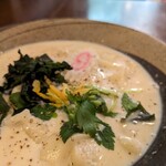 Showa Retro na Onsen Sentou Tamagawa Onsen - 豆乳うどん、あっぷ