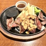 Steak no Asakuma Matsusaka Ten - ガーリックカットビフテキ(180g)・サラダバー付き