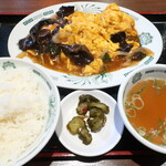 Rairai Ken Minami Ginza Ten - 玉子キクラゲ定食