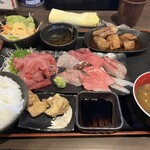 Maguro no Ie Shin - 刺身上定食 1800円