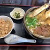 うどん・そば 大隈 - 料理写真:肉ごぼううどんセット