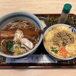 青柳亭 - あなご南蛮そば、ミニしじみ丼