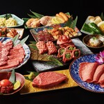 Yakiniku Shirafuku - 全16品【お料理のみ】特選ロース、特選ハラミが味わえる　【匠・しらふく会席コース】税込8,800円(お一人様)＋1,078円で飲み放題付き