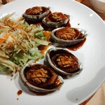 Chinese Dining Nantenyu Ginza Icchome Ten - 鮑丸1個旬野菜添え