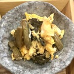 喫茶 コトリ - 野沢菜と玉子の炒め物