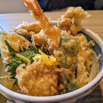 そばと酒　柏木町三貞 - ほたて海鮮天丼