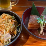 島料理みぃふぁいゆー - ラフテーとパパイヤチャンプル