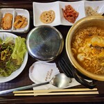 Korean Dining Chogori - 韓国ラーメン定食（\1,000）